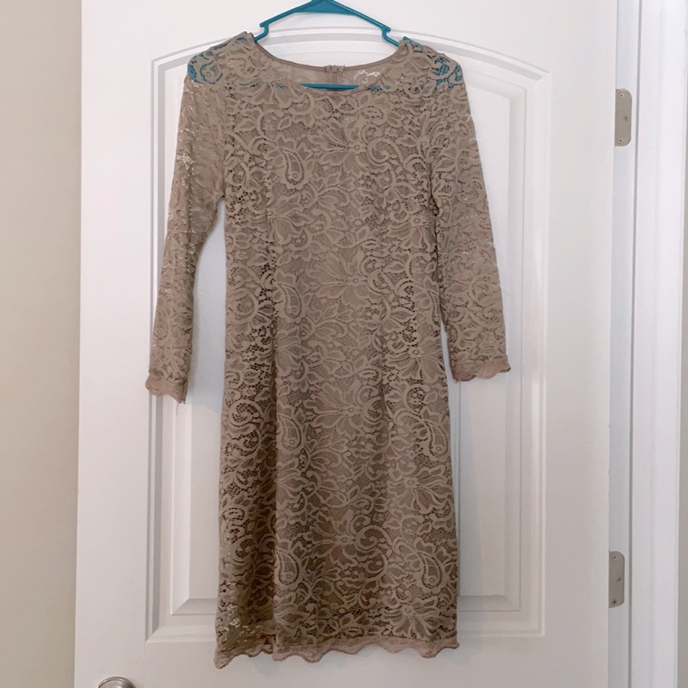 Bodycon Nude Lace Dress